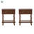 Vivienne Easy Assembly Solid Wood Spindle 1-Drawer Nightstand (Set of 2)-111301200