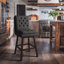 Tufted Fabric Barstool, Set of 2-928365313