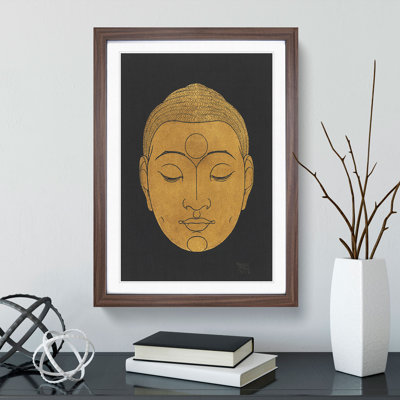 Head of Buddha Vol.2 by Reijer Stolk - Framed Print