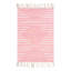 Tapis rose / blanc en coton tissé à la main-1509075209
