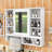 Wall-Mount Mirror Cabinet with 5 Adjustable Shelves