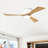 52" Flush Mount Solid Wood Blades Ceiling Fan With Lights Remote Control,Quiet Dc Motor, 6 Speed ,Reversible Ceiling Fan For Patio Living Room, Bedroom, Office,Indoor.-421552730-421552548