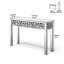 Glam Sparkling Crystal Console Table with Matching Decorative Wall Mirror 2‑Piece Kit