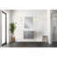 Meuble-lavabo simple gris foncé 24 po X P 22 po D et 18 po Miroir