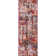 Tapis floral terre cuite