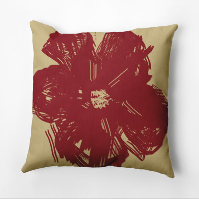  Housse de coussin d'extérieur à motif floral