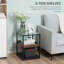 Byler Glass Top Frame End Table