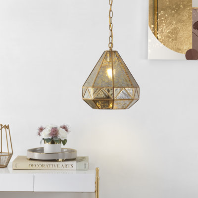 Luminaire suspendu géométrique simple à 1 lumière