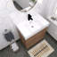 Ensemble de meuble-lavabo simple 30 po avec plateau en résine Ayhm-1463033676