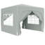 3x3m Pop-Up Gazebo Shelter with Accessories Dark Grey-135726316-135726313