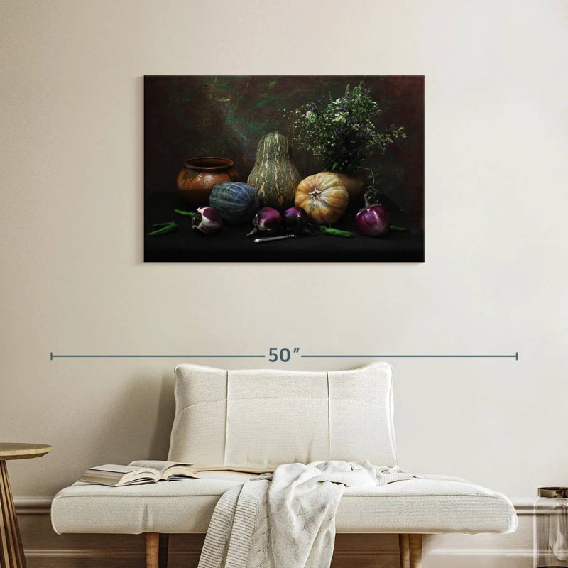 Yarlin Garden Vegetables, 24" H x 36" W