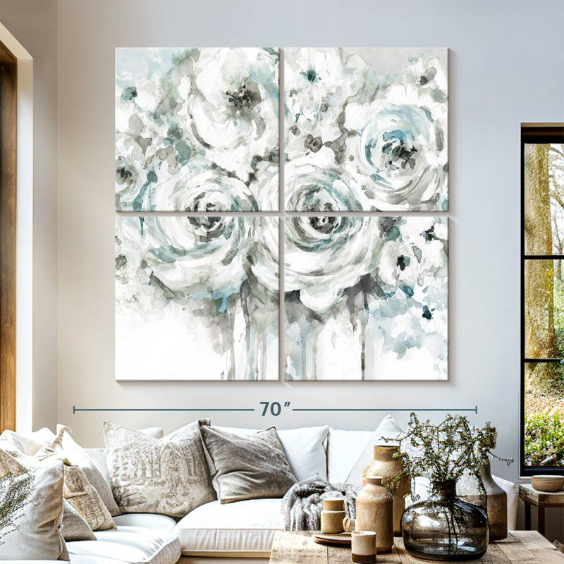 Avery Spring Blues I, 57" H x 57" W