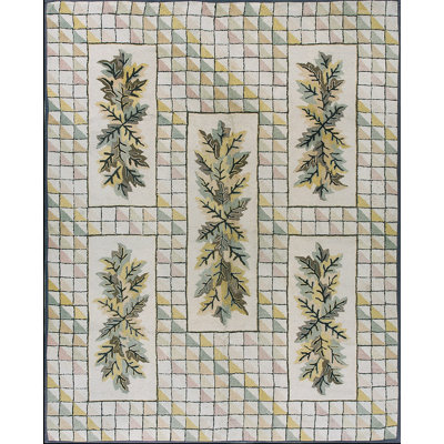 Tapis ivoire ivoire American Folk Art