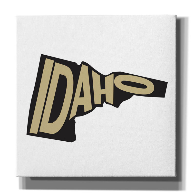«Idaho 2» par Art Licensing Studio, art mural sur toile, H 26 po x l 26 po x P 1,5 po