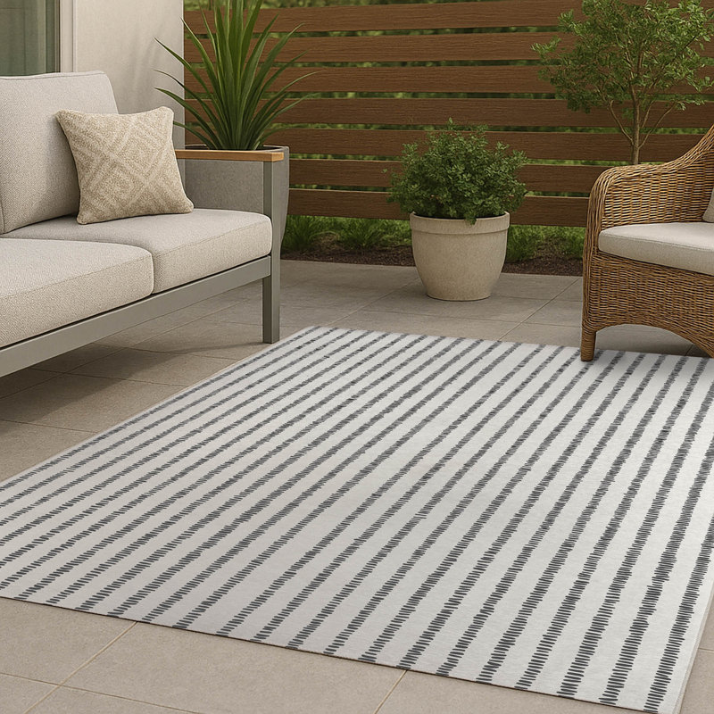 Tapis d'extérieur antidérapant Scatter Row, Rectangle 4pi x 6 pi