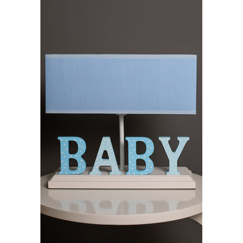 Lampe de table 11 po Ezabel, Bleu, Bleu