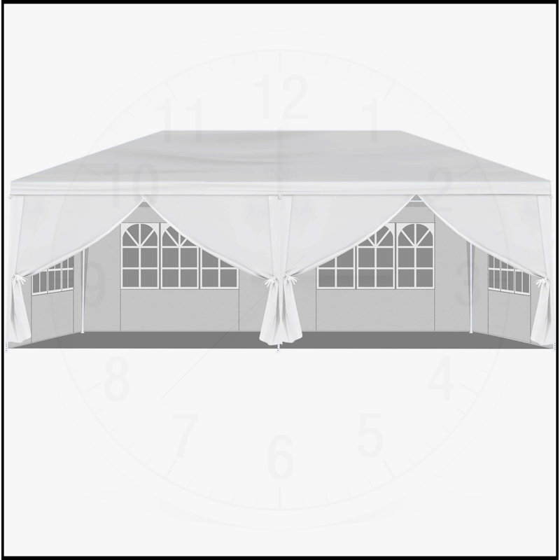 10FT Wedding Tent with 8 Removable Sidewalls, 102.4" H x 236.2" W x 118" D