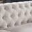 Chesterfield Sofa Beige Linen Fabric