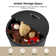 Jadida 23.6" Modern Fluted Round Storage Coffee Table