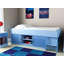 Mate's Single Mid Sleeper Bed with Shelves and Bookcase-1293092251