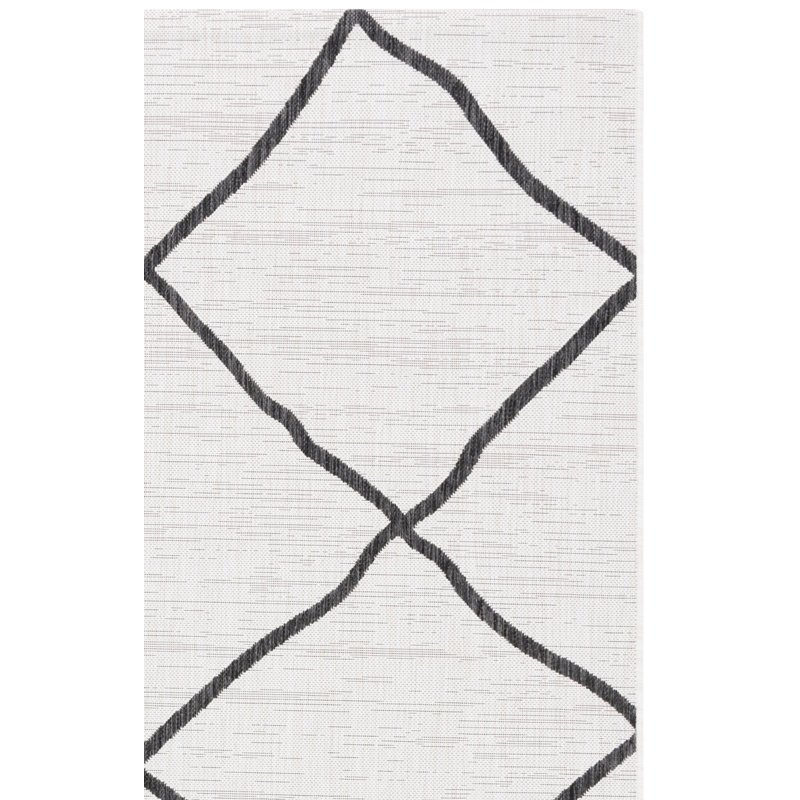 Courtyard Performance Geometric Indoor/Outdoor Area Rug, Square 6'7"