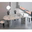 Oval Faux Marble Top Dining Table-2031132000