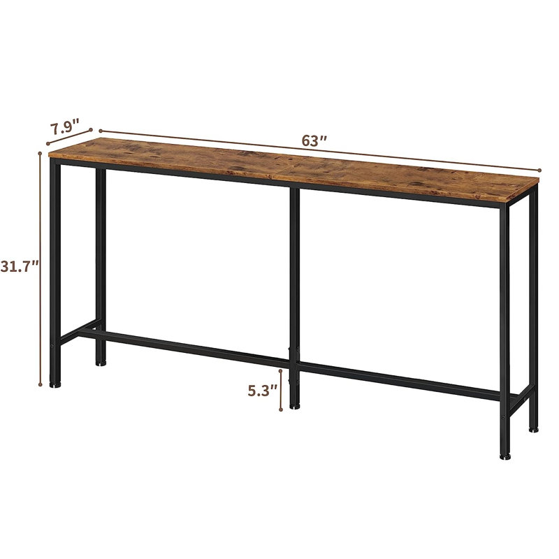 Jazzmarie Console Table, 31.70" H x 47.20" W x 7.90" D