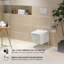 HOROW Malick LPF Elongated Wall Mounted Wall Hung Toilets (Seat Included)
