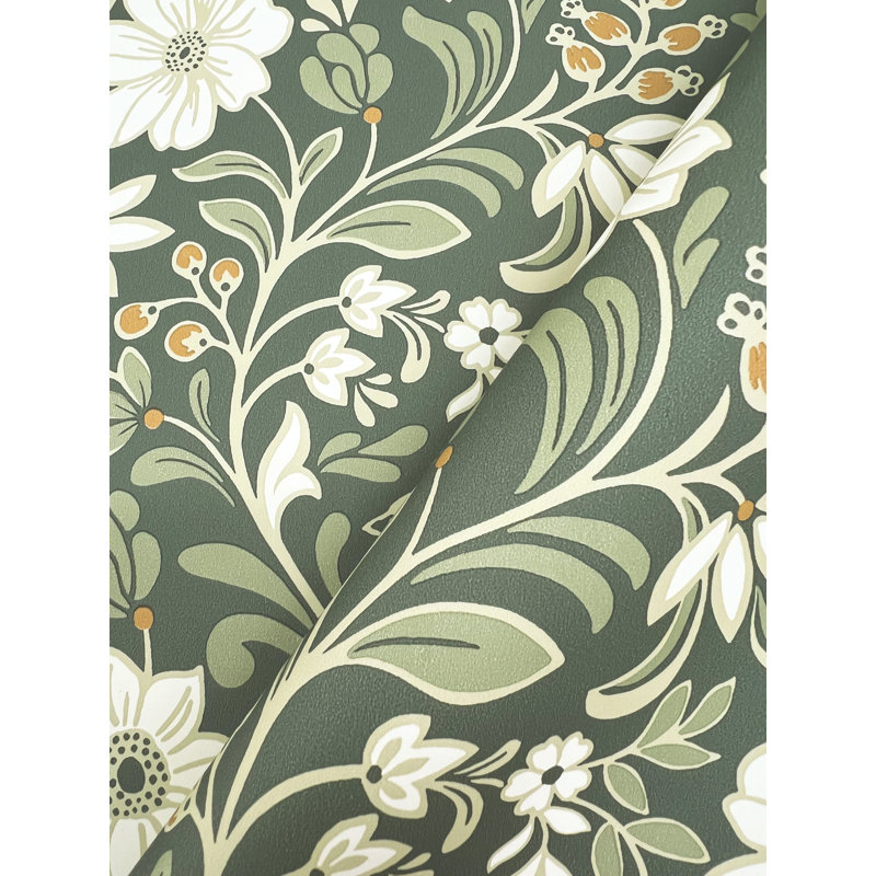Papier peint Colette, Olive