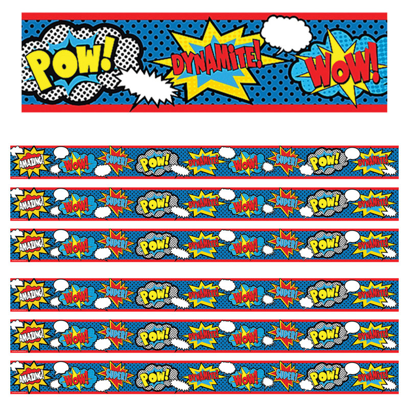 Bordure droite super-héro