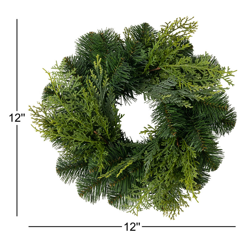 Couronne de sapin Coleburn, H 12 po x l 12 po x P 3 po