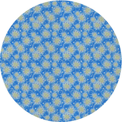 Tapis bleu/gris