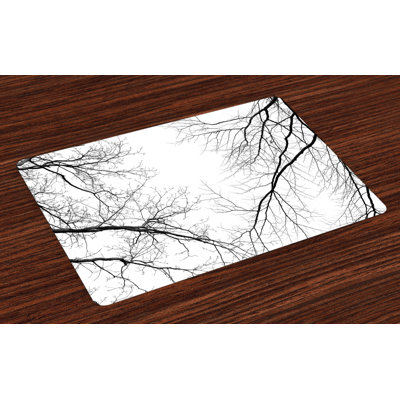 Ashyla Forest Leafless Scary Branches Placemat