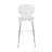 Edenfield Acrylic Barstool with Steel Frame in Chrome Finish (Set of 2)-2039556970