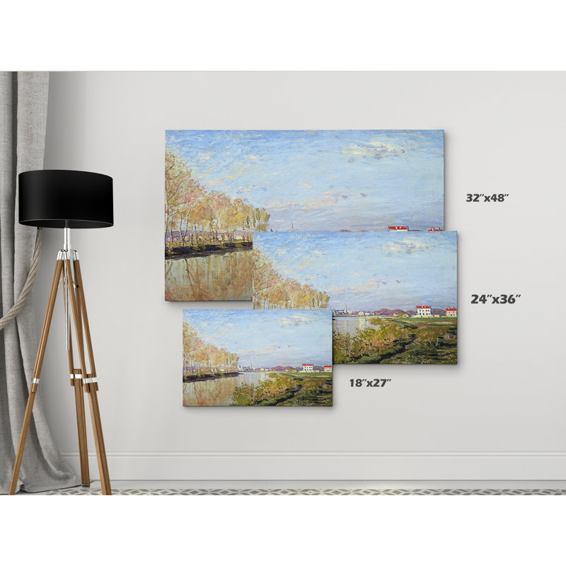 « argenteuil the senne », reproduction de peinture à l’acrylique, H 18 po x l 27 po x P 1,5 po, Toile tendue, Pas de tapis