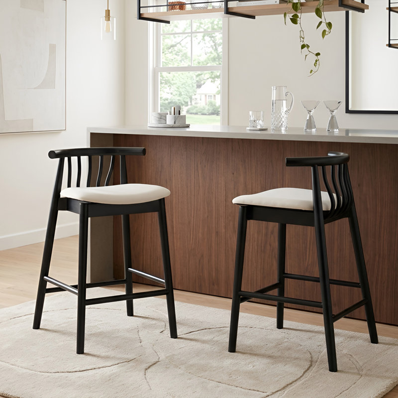 Tabouret de comptoir, Blanc noir