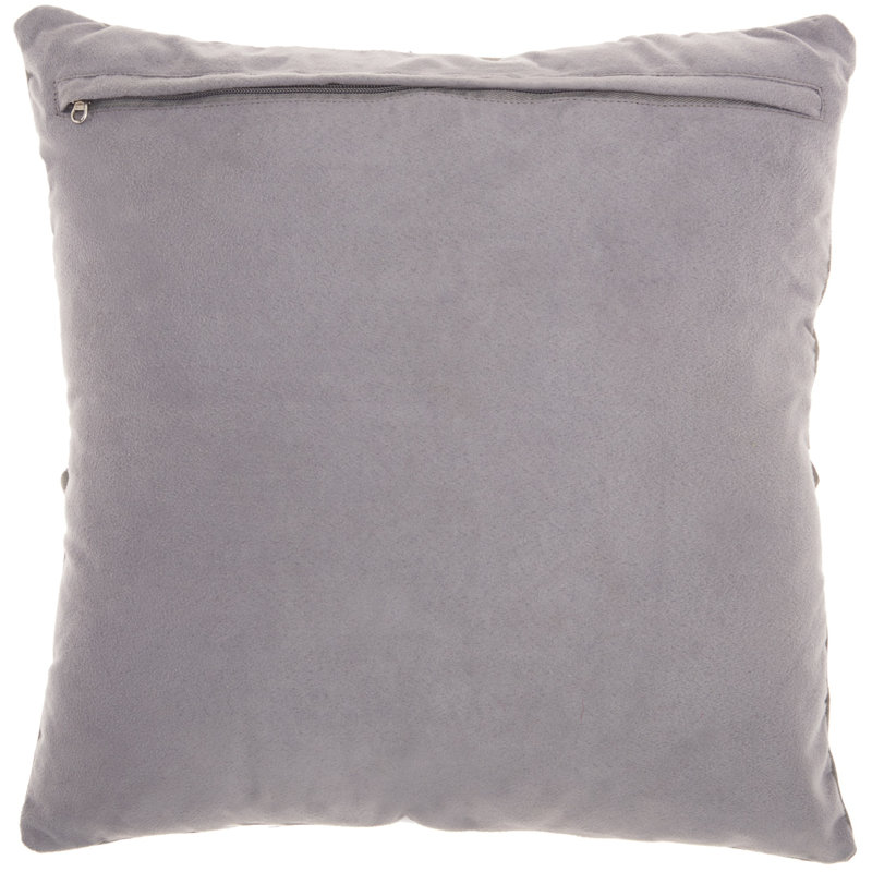 Coussin en cuir , Gris