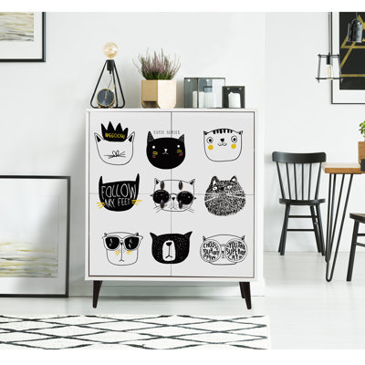 Yerang 4 -Door 4 -Shelf