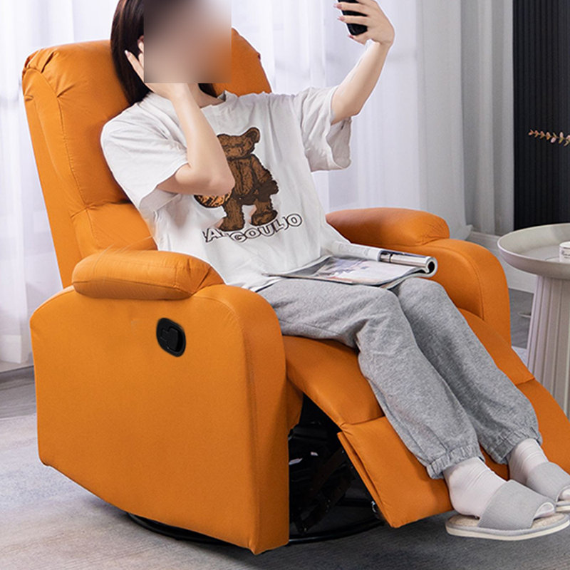 Fauteuil inclinable rotatif et fonctionnel Vanwinkle, Orange