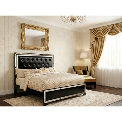 Grand lit standard capitonné Fazeley