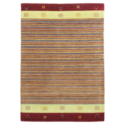 Kashkuli Gabbeh Red Rug 4'0" x 5'8"