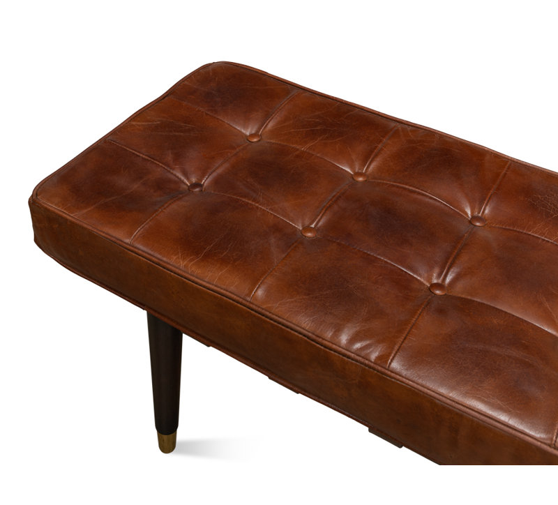 Prince Albert Leather Bench