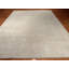 Tapis noué à la main en mohair 8 pi x 10 pi | Tapis moderne gris uni | Tapis en peluche minimaliste | Tapis de salon Ankara