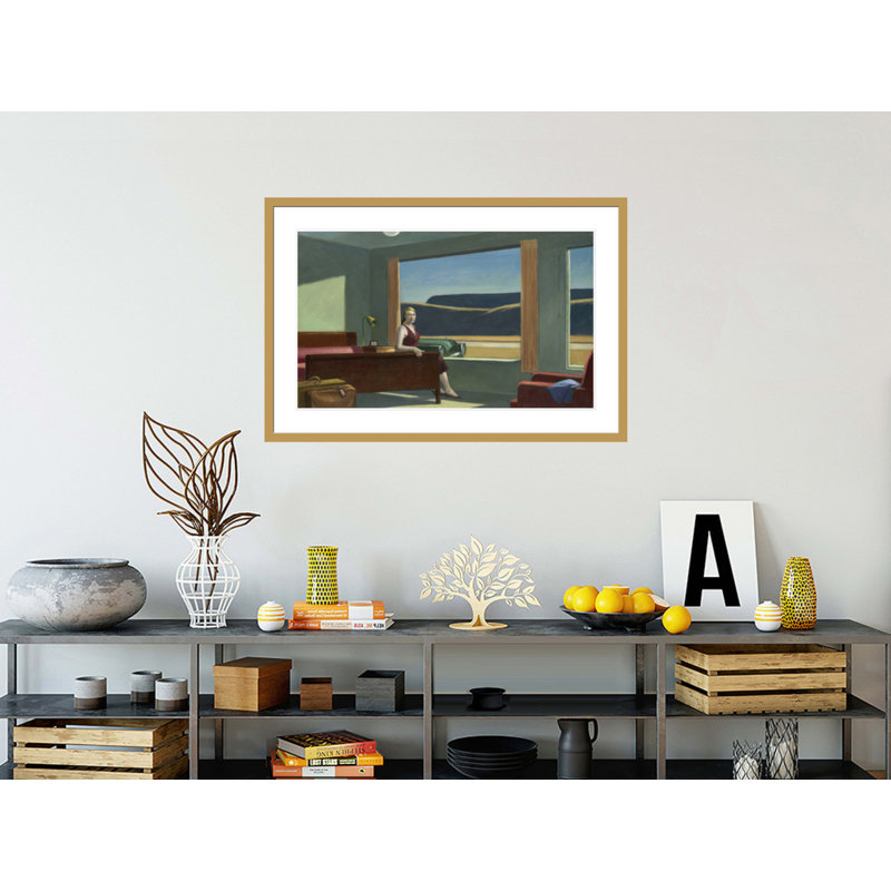 Western Western par Edward Hopper - estampe numérique encadrée, H 27,86 po x l 41,5 po