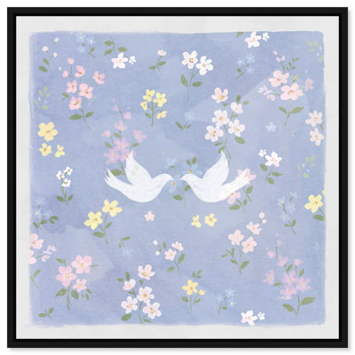 Love Doves Print by Oliver Gal