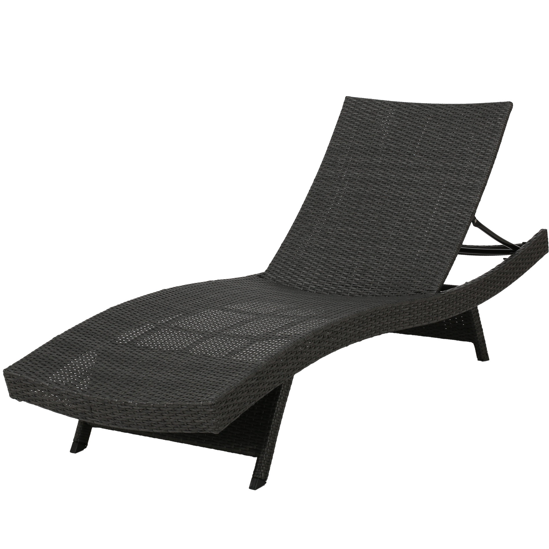 17 Stories Pe Chaise Lounge In Grey - Ideal For Patio Enjoyment