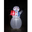 Grand et grand bonhomme de neige gonflable