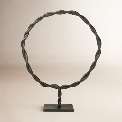Moscow (large) Black Aluminum Braided Circular Object