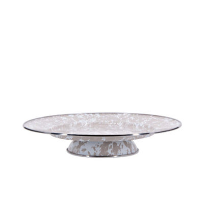 Solid Red Cake Plate