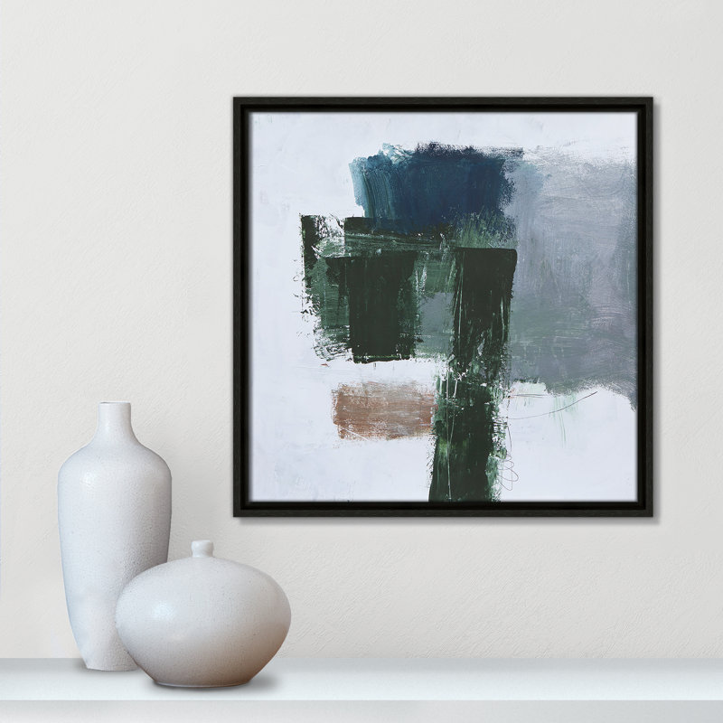 «Laguna Crush II» par Filippo Loco, reproduction sur toile flottante, Cadre espresso, H 17,5 po x l 17,5 po x P 2 po